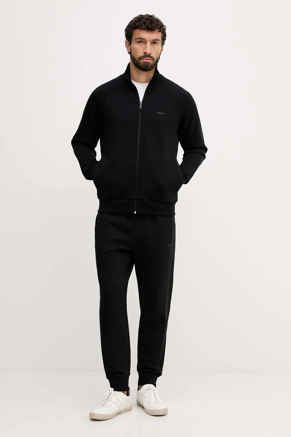 Trenirka BOSS Green Tracksuit Set pletivo crna 50543886