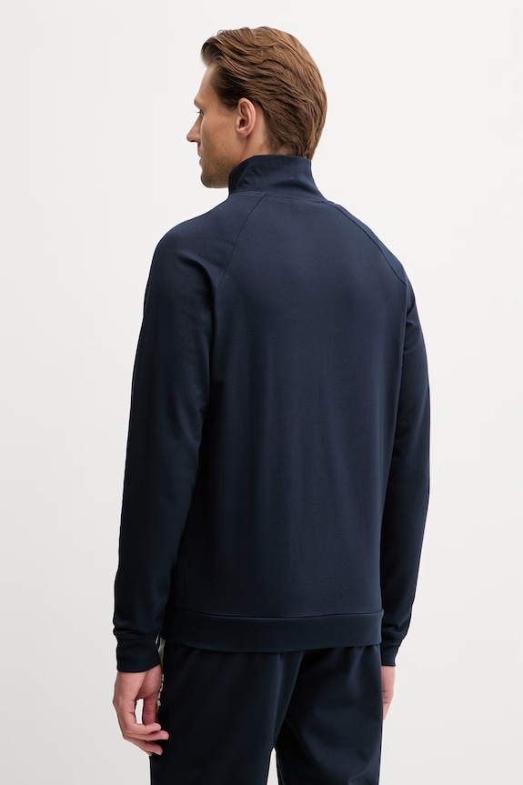 Oblečenie BOSS mikina na zips pánska bavlnená Authentic Jacket Z 50545564 tmavomodrá