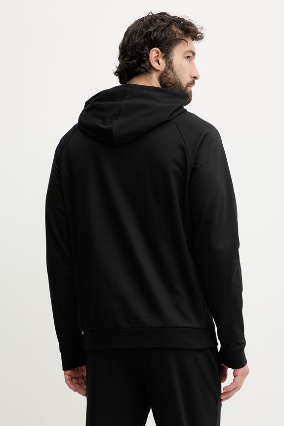 Ρούχα BOSS μπλούζα lounge ανδρική βαμβακερή Authentic Jacket H 50545573 μαύρο