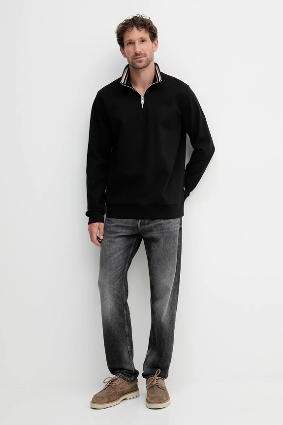 Pulover BOSS H-Stimmann 109 50543887 črna AW25