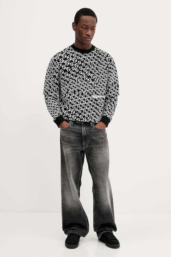 Mikina Karl Lagerfeld Jeans A3M20068 čierna AW25
