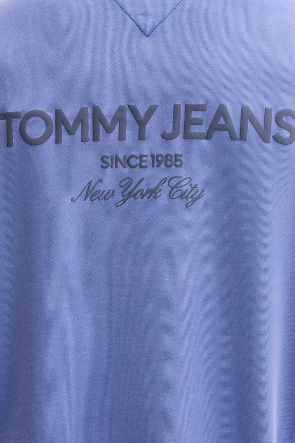 Tommy Jeans bluza bawełniana DM0DM22079 niebieski