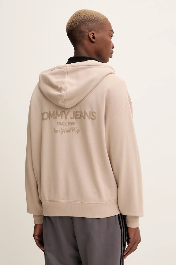 Oblečenie Bavlnená mikina Tommy Jeans DM0DM22080 béžová
