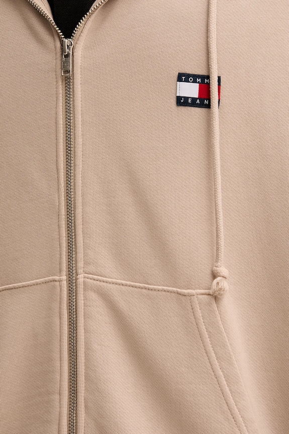 Bavlnená mikina Tommy Jeans DM0DM22080 béžová