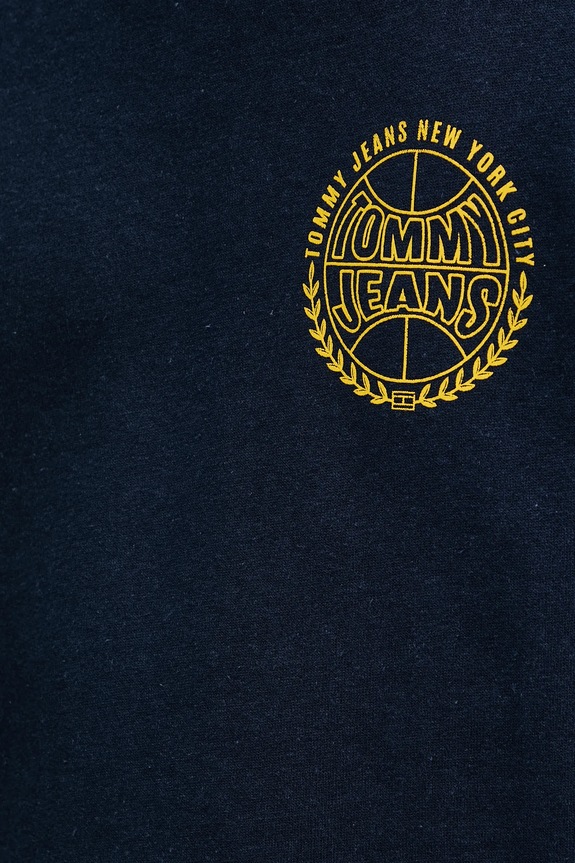 Tommy Jeans pamut melegítőfelső DM0DM22081 sötétkék