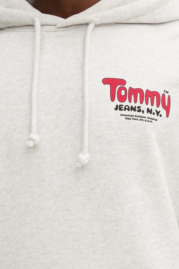 Tommy Jeans bluza bawełniana DM0DM22086 szary