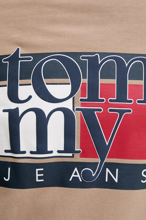 Tommy Jeans bluza bawełniana beżowy DM0DM22092