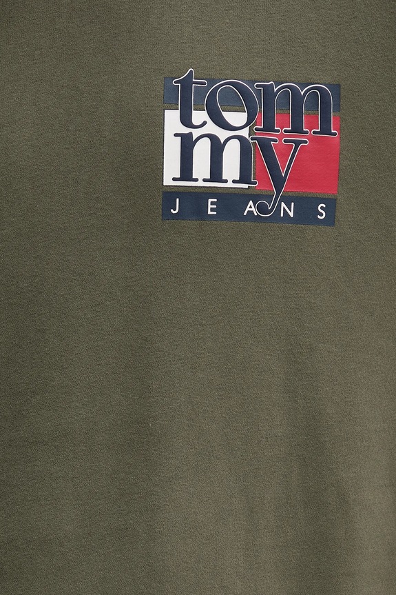 Tommy Jeans pamut melegítőfelső DM0DM22093 zöld