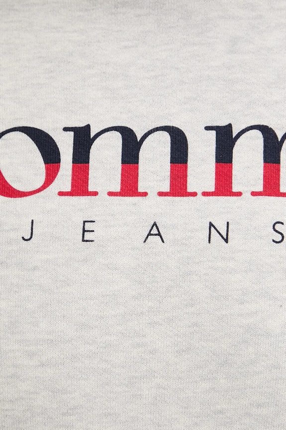 Bavlnená mikina Tommy Jeans sivá DM0DM22113