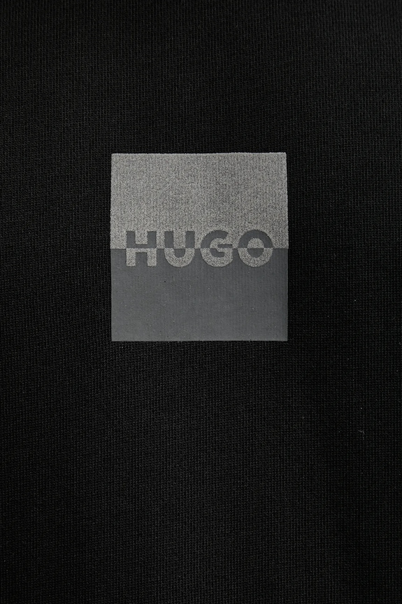 HUGO hanorac de bumbac Dusplited 50542847 negru