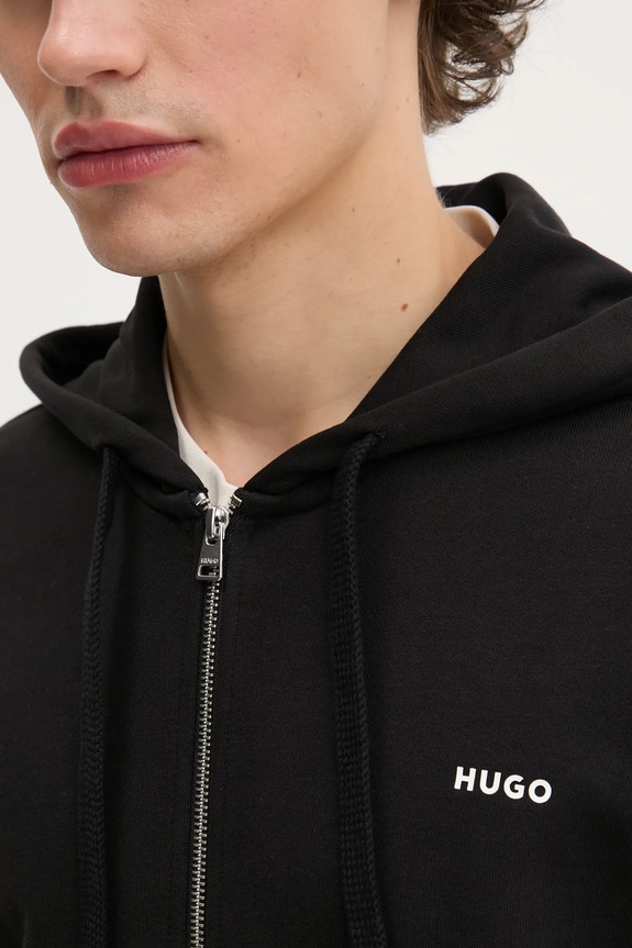 HUGO bluza z kapturem męska Dapozip 50548651 czarny