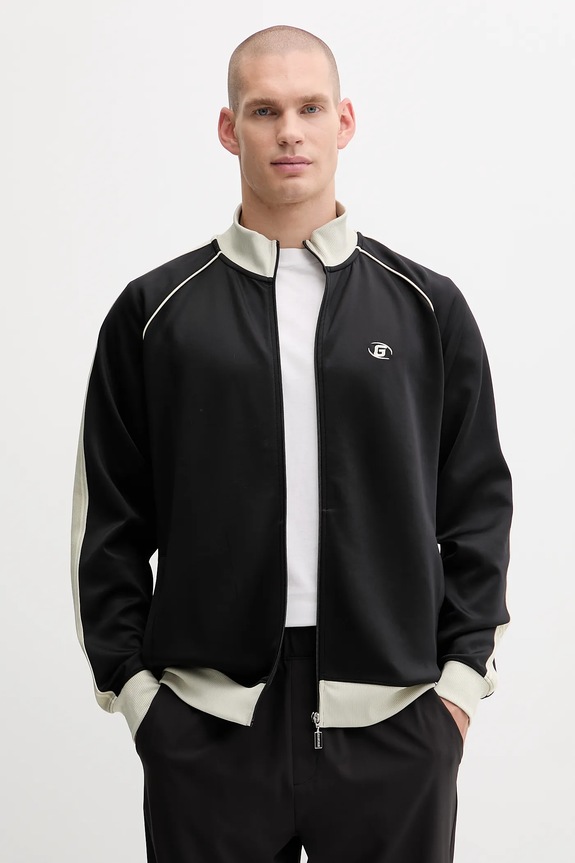 Μπλούζα Guess FULVIO χωρίς κουκούλα μαύρο Z5YQ21.KCRU2