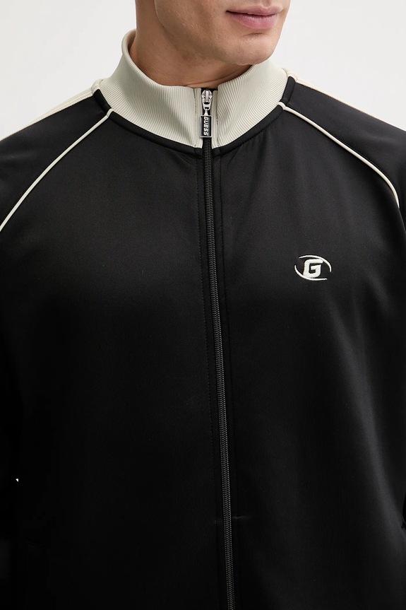 Μπλούζα Guess FULVIO Z5YQ21.KCRU2 μαύρο