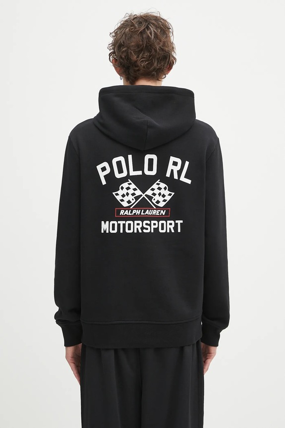 Polo Ralph Lauren bluza Lspohoodm3 Long Sleeve z kapturem czarny 710972613