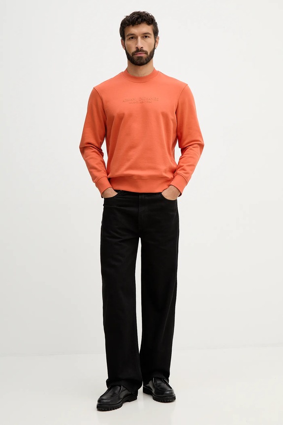Armani Exchange bluza bawełniana XM001284.AF20934 pomarańczowy SS26