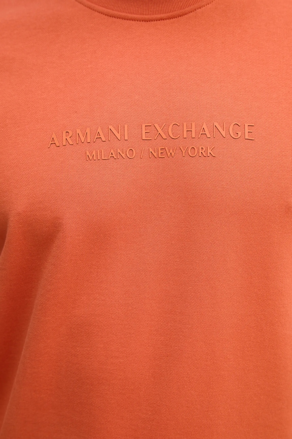 Armani Exchange bluza bawełniana XM001284.AF20934 pomarańczowy
