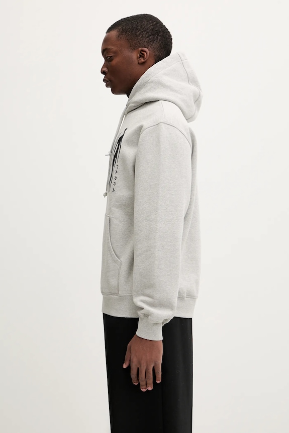 Памучен суичър by Parra Connected guy 54225 сив AW25