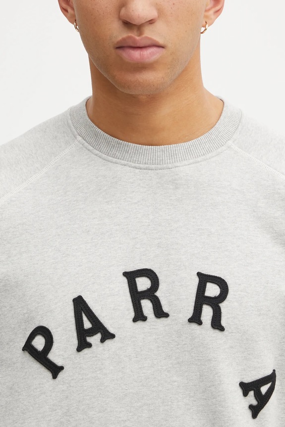 by Parra felpa in cotone Drunk parent grigio 54230