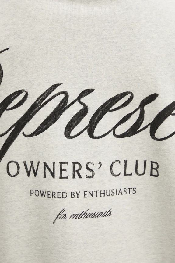 Represent cotton sweatshirt Owners Club Script gray OCM41200