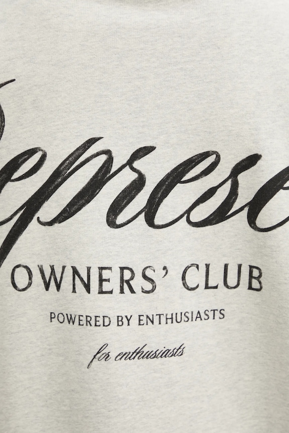 Represent cotton sweatshirt Owners Club Script gray OCM41200