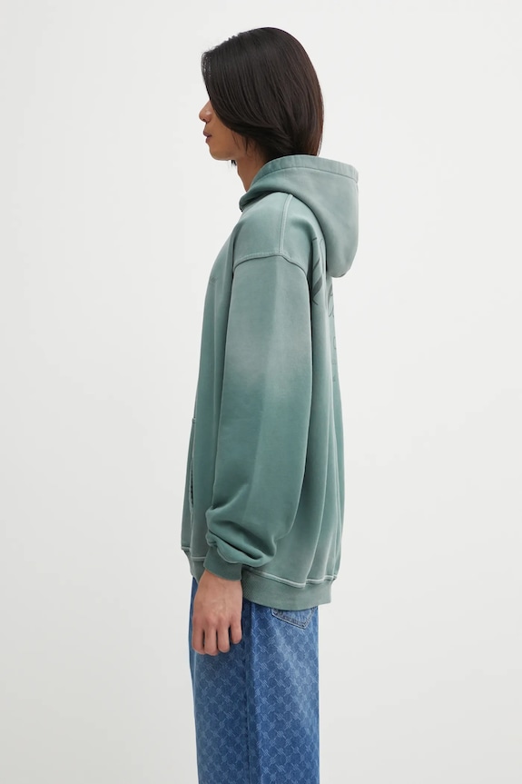 Represent cotton sweatshirt Owners Club Script OCM41200 green AW25