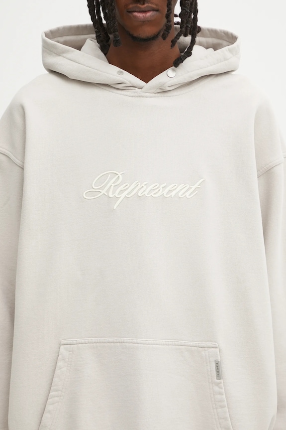 Хлопковая кофта Represent Script Logo бежевый MLM100028