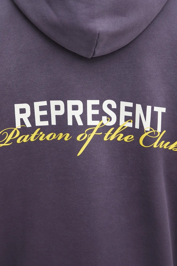 Represent bluza bawełniana Patron Of The Club Hoodie fioletowy MLM4270