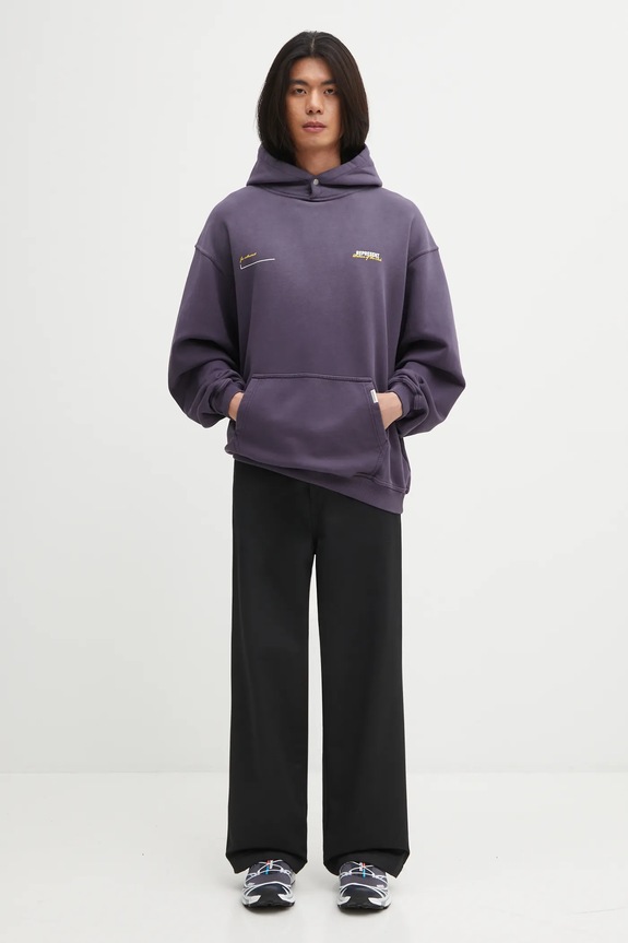 Represent bluza bawełniana Patron Of The Club Hoodie MLM4270 fioletowy