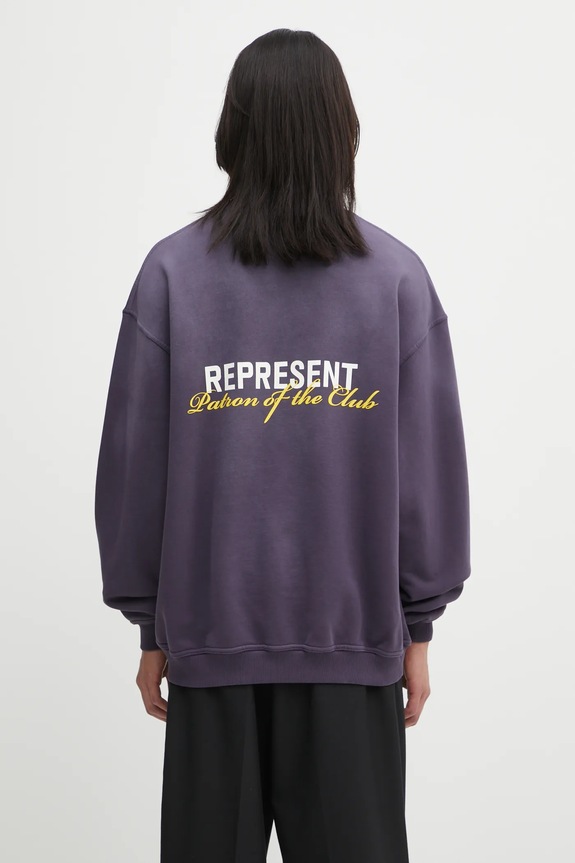 Clothing Represent cotton sweatshirt Patron of the Club MLM4272 violet