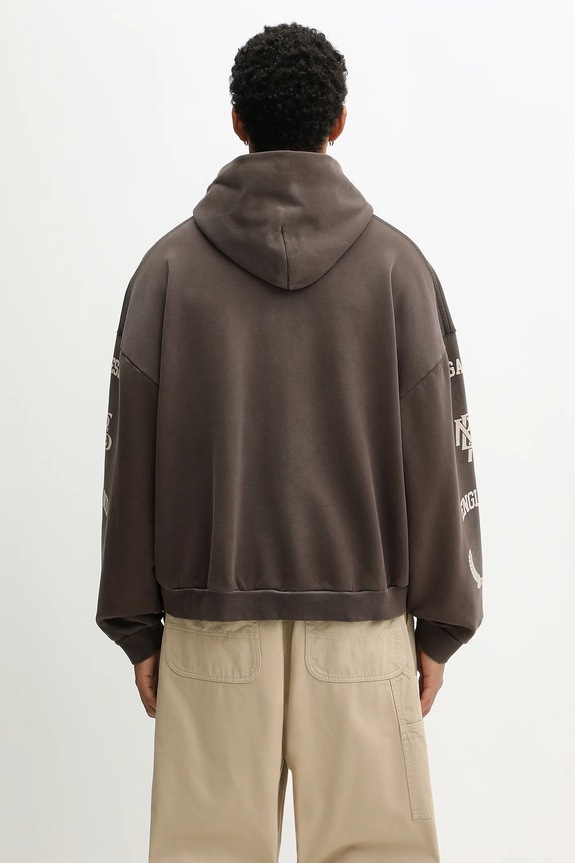 Clothing Represent cotton sweatshirt Legacy Crest MLM100372 brown