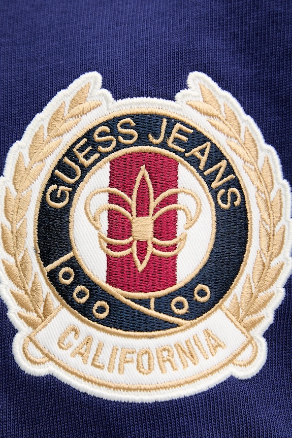 Bavlnená mikina Guess Jeans M5YP08.KCYM1 modrá