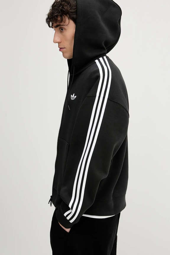 Μπλούζα adidas Originals Spacer Hoodie μαύρο JX1507