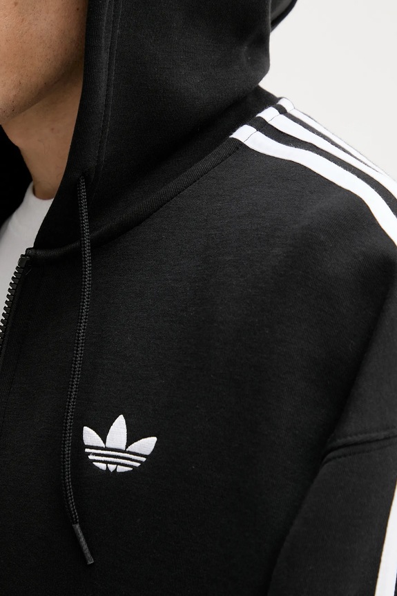 Μπλούζα adidas Originals Spacer Hoodie JX1507 μαύρο