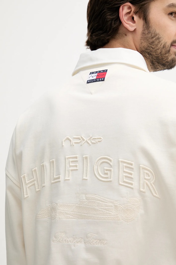 Tommy Hilfiger pamut melegítőfelső x F1 THE MOVIE MW0MW41388 bézs