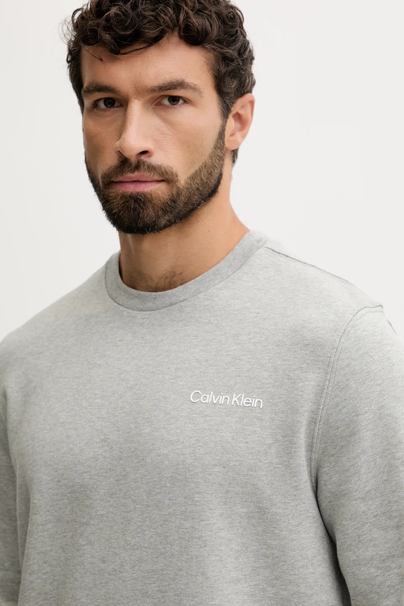 Calvin Klein Performance bluza szary LVGMF5W312