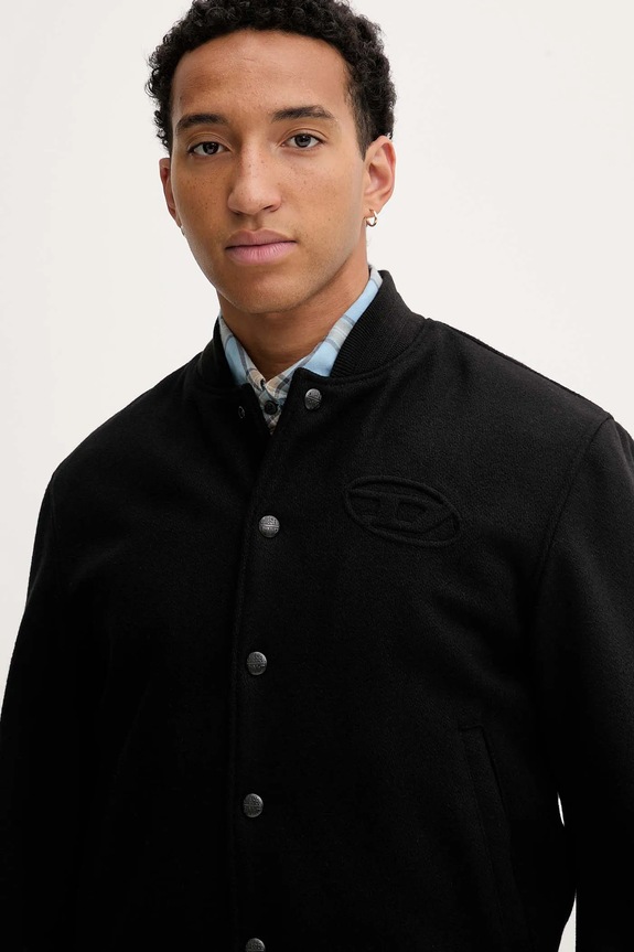Diesel giacca bomber con lana J-ARRY nero A19582.0PJBI