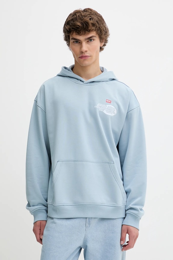 Abbigliamento Diesel felpa S-BOXT-HOOD-T5 A18728.0HYAT blu