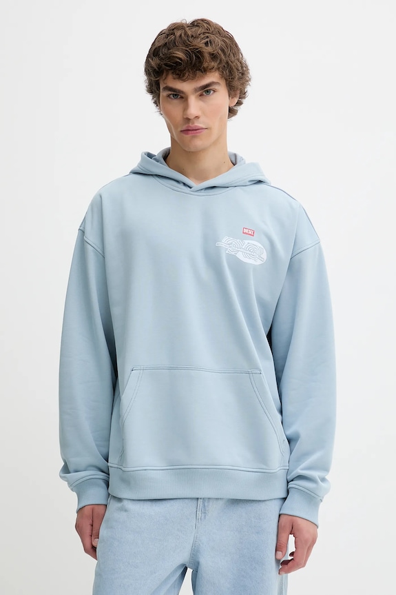 Abbigliamento Diesel felpa S-BOXT-HOOD-T5 A18728.0HYAT blu