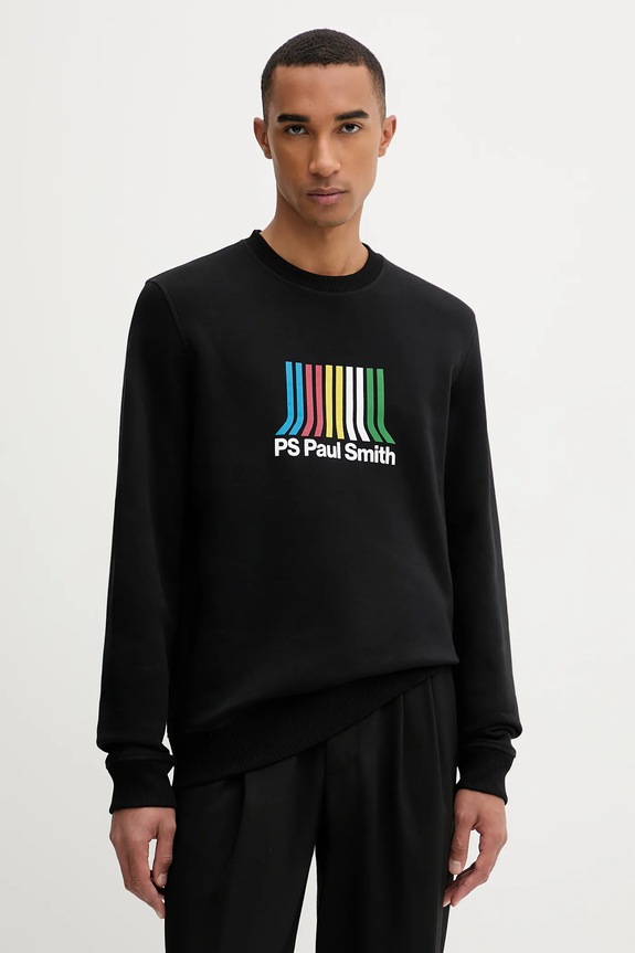 Mikina PS Paul Smith bez kapucne čierna M2R.191Z.TP5408