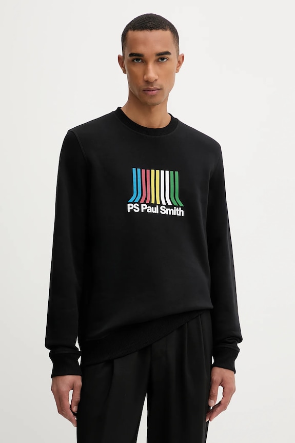 Mikina PS Paul Smith bez kapucne čierna M2R.191Z.TP5408