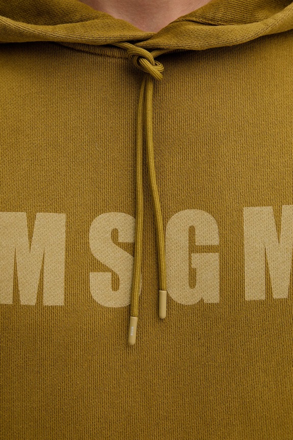 Bavlněná mikina MSGM 3940MM97SE.257586 zelená