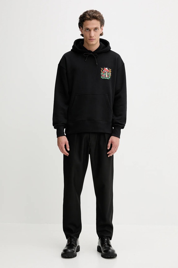 Βαμβακερή μπλούζα MSGM 3940MM114.257795 μαύρο AW25