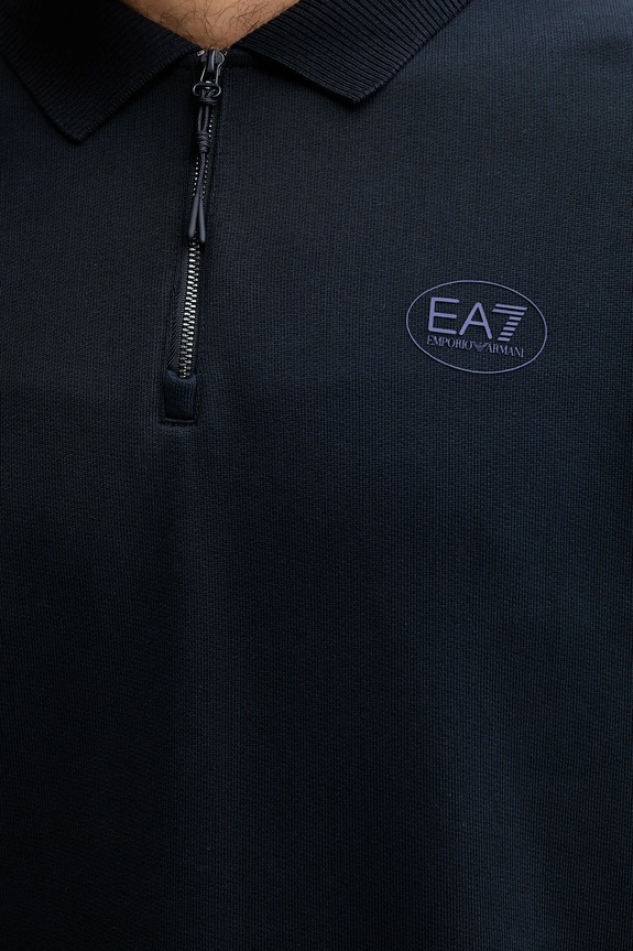 Βαμβακερή μπλούζα EA7 Emporio Armani AF12661.7M000883 σκούρο μπλε