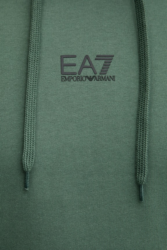 Βαμβακερή μπλούζα EA7 Emporio Armani PJVRZ.8NPM32 πράσινο