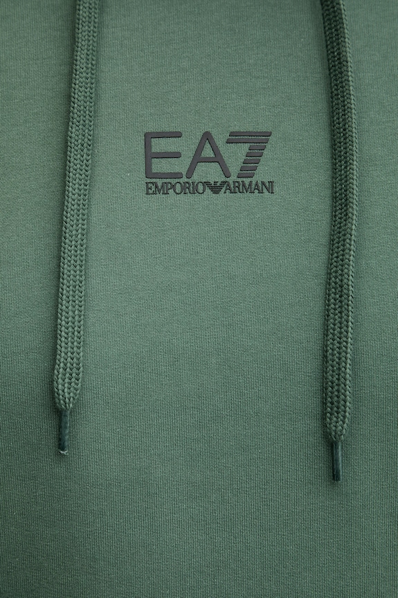 Βαμβακερή μπλούζα EA7 Emporio Armani PJVRZ.8NPM32 πράσινο