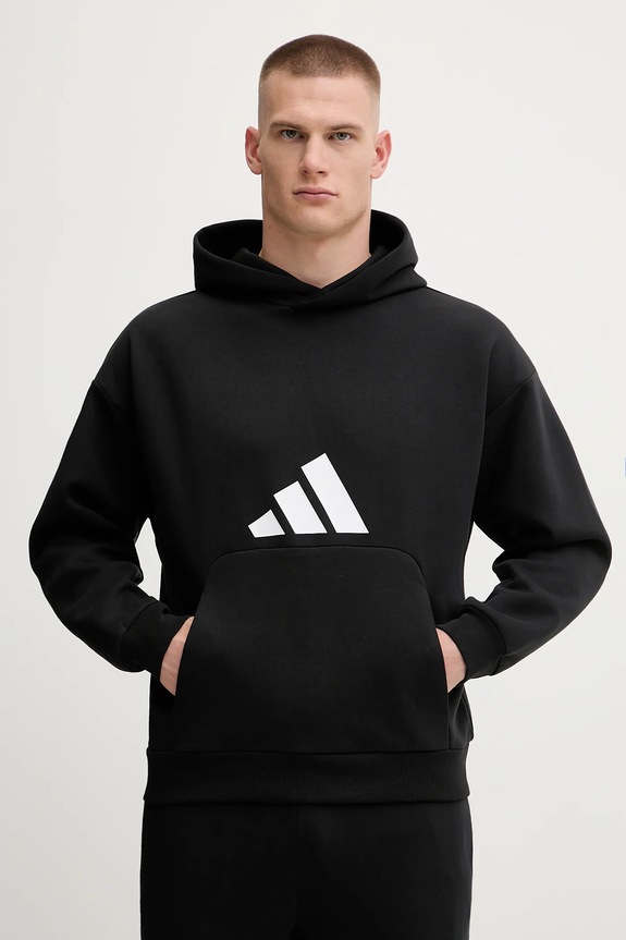 Mikina adidas Future Icons s kapucňou čierna JI8769
