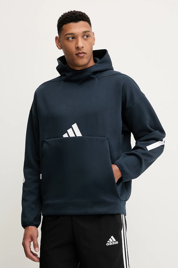 Dukserica adidas x Z.N.E s kapuljačom mornarsko plava JW4729
