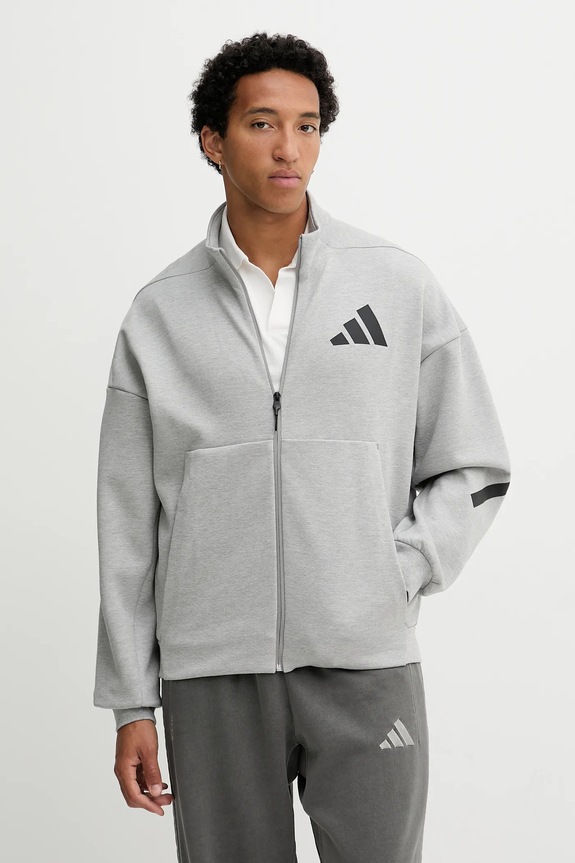 Mikina adidas x Z.N.E bez kapucne sivá JX0638