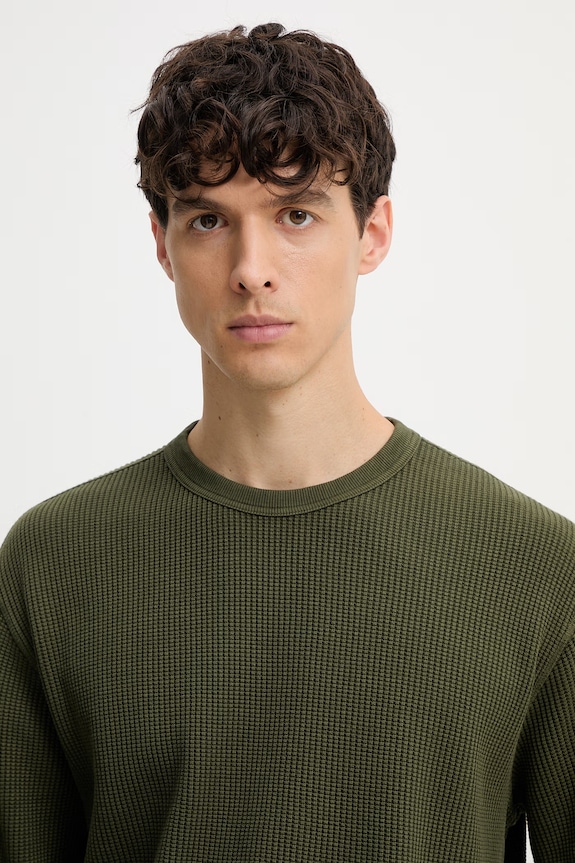 Levi's Pulover pentru bărbați din bumbac verde A9249