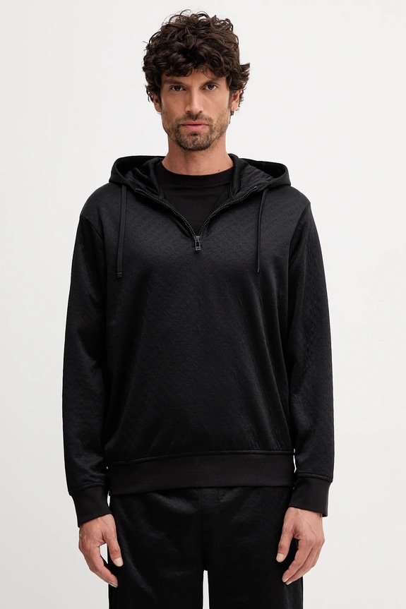 Armani Exchange bluza z kapturem czarny XM001355.AF16259